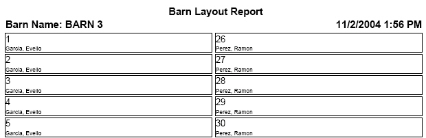 Barn Layout